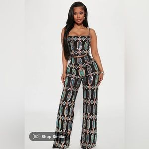 Sequin Pants Set
